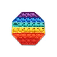 POP IT RAINBOW OCTAGON FIDGET TOY