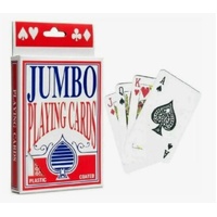 JUMBO SIZE PLASTIC COATED PLAYING CARDS