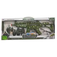 POWERGUN FORCE SET WARGAME EQUIPMENT MILITARY SERIES WITH LIGHTS AND SOUNDS