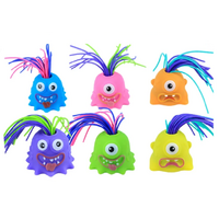 SCREAMING MONSTER PALS - PULL HIS HAIR MAKE HIM SCREAM HAS 6 DIFFERENT SOUND EFFECTS ASSORTED COLOURS
