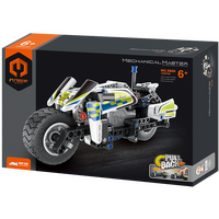 MECHANICAL MASTER 5806 PULL BACK POLICE MOTORBIKE 193 PIECE STEM BUILDING BLOCK KIT
