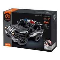 MECHANICAL MASTER 8026 REMOTE CONTROL ARMED POLICE CAR 2-IN-1 355 PIECE STEM BUILDING BLOCK KIT