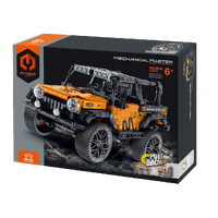 MECHANICAL MASTER 5818 PULL BACK ORANGE OFF ROADER 419 PIECE STEM BUILDING BLOCK KIT