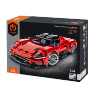 MECHANICAL MASTER 9812 RED SUPER CAR 1131 PIECE STEM BUILDING BLOCK KIT