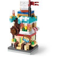 KOCO 02042 INTERESTING CREATIVE STREET VIEW COMIC BOOK STORE 280 PIECE BUILDING BLOCK KIT