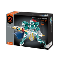 MECHANICAL MASTER 6849 FIVE TIGER GENERALS AQUA 2 IN 1 357 PIECE STEM BUILDING BLOCK KIT