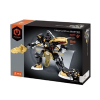 MECHANICAL MASTER 6850 FIVE TIGER GENERALS BLACK 2 IN 1 370 PIECE STEM BUILDING BLOCK KIT