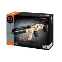 MECHANICAL MASTER 7808 AUTOMATIC RIFLE GUN 1289 PIECE STEM BUILDING BLOCK KIT
