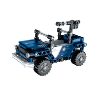 MECHANICAL MASTER 6869 POLICE OFF ROAD VEHICLE WITH GUN 124 PIECE STEM BUILDING BLOCK KIT