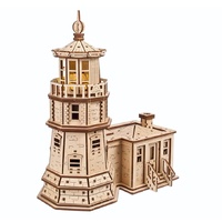 UGEARS 70258 SPLIT ROCK LIGHTHOUSE MECHANICAL WOODEN PUZZLE 295 PIECES