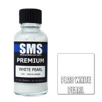 SMS PL28 WHITE PEARL PREMIUM ACRYLIC LACQUER GLOSS PAINT 30ML