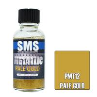 SMS PMT12 PALE GOLD METALLIC ACRYLIC LACQUER PAINT 30ML