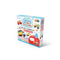 BUDDY & BARNEY BATH TIME MUCKY TRUCKS COLOUR CHANGING BATH STICKERS
