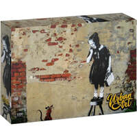 URBAN ART - BANKSY'S GRAFFITI - GIRL ON A STOOL 1000PC JIGSAW PUZZLE