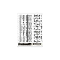 WOODLAND SCENICS DT509 RR ROMAN DRY TRANSFER DECALS 1/16 3/32 1/8 3/16 INCH BLACK NUMBERS