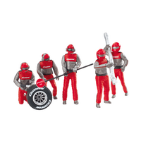 CARRERA FIGURES 20021131 RED AND SILVER PIT CREW