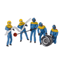CARRERA FIGURES 20021132 BLUE AND YELLOW PIT CREW
