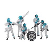 CARRERA FIGURES 20021133 SILVER AND BLUE PIT CREW