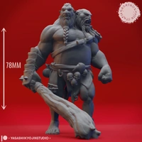 YKS DUNGEONS & DRAGONS MINIATURES ETTIN XTRA LARGE