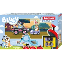 CARRERA 20063055 FIRST BLUEY AND BINGO LETS GO BATTERY OPERATED 2.9M TRACK 1/50 SCALE ELECTRIC SLOT CAR SET