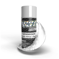 SPAZ STIX 00309 SILVER METALLIC OR CANDY BACKER FOR LEXAN BODIES 99 GRAM AEROSOL