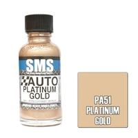 SMS PA51 AUTO PLATINUM GOLD ACRYLIC LACQUER PAINT 30ML