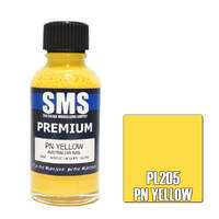 SMS PAINTS PL205 PN YELLOW PREMIUM ACRYLIC LACQUER 30ML
