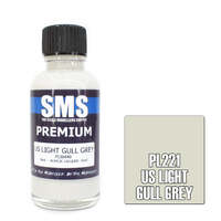 SMS PL221 PREMIUM ACRYLIC LACQUER FS36440 US LIGHT GULL GREY 30ML