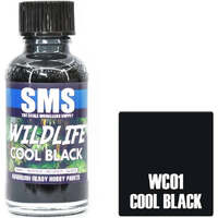 SMS WC01 COOL BLACK WILDLIFE ACRYLIC LACQUER GLOSS PAINT 30ML