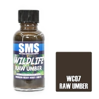SMS WC07 RAW UMBER WILDLIFE ACRYLIC LACQUER GLOSS PAINT 30ML