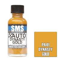 SMS PAINTS PA41 AUTO DYNASTY GOLD ACRYLIC LACQUER PAINT 30ML