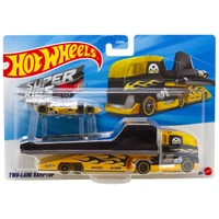 HOT WHEELS BDW51 SUPER RIGS JKN83 TWO-LANE RAMPTOP DIECAST CAR
