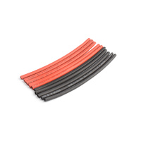TORNADO RC TRC-1502-3 3MM PE HEAT SHRINK RED AND BLACK 10CM 5 PAIRS