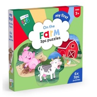 DIESEL AND DUTCH KIDS - MY FIRST ON THE FARM 6x3PC JIGSAW PUZZLES