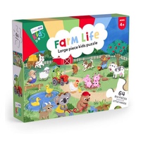 DIESEL AND DUTCH KIDS - FARM LIFE LARGE PIECE JIGSAW PUZZLE 64PC