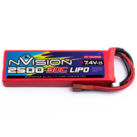 NVISION NVO1804 2S LIPO  7.4V 2500MAH 30C BATTERY