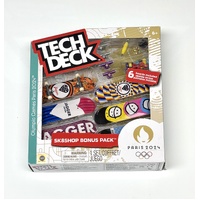 SPIN MASTER TECH DECK SK8SHOP BONUS PACK 6PC - PARIS 2024 OLYMPICS