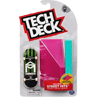SPIN MASTER TECH DECK STREET HITS SK8MAFIA FINGERBOARD AND PYRAMID LEDGE OBSTACLE