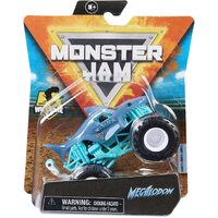 SPIN MASTER MONSTER JAM 6044941 1/64 SCALE DIECAST TRUCK WITH ACCESSORY MEGALODON WITH WHEELIE BAR