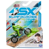 SPIN MASTER TRUE METAL SX SUPERCROSS 1/24 SCALE DIECAST MOTORBIKE RICKY CARMICHAEL