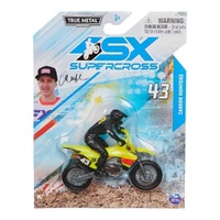 SPIN MASTER TRUE METAL SX SUPERCROSS 1/24 SCALE DIECAST MOTORBIKE CARSON MUMFORD