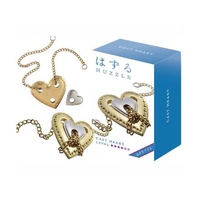HANAYAMA HUZZLE CAST HEART DISASSEMBLE AND ASSEMBLE TYPE METAL PUZZLE DIFFICULTY  LEVEL 4