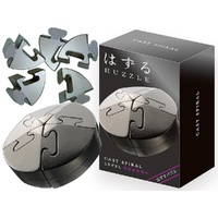 HANAYAMA HUZZLE CAST SPIRAL DISASSEMBLE AND ASSEMBLE TYPE METAL PUZZLE DIFFICULTY  LEVEL 5