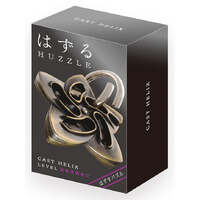 HANAYAMA HUZZLE CAST HELIX DISASSEMBLE AND ASSEMBLE TYPE METAL PUZZLE DIFFICULTY  LEVEL 2