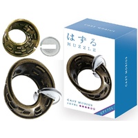 HANAYAMA HUZZLE CAST MOBIUS DISASSEMBLE AND ASSEMBLE TYPE METAL PUZZLE DIFFICULTY LEVEL 4