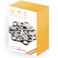 HANAYAMA HUZZLE CAST SNOW DISASSEMBLE AND ASSEMBLE TYPE METAL PUZZLE DIFFICULTY  LEVEL 2