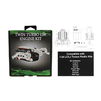 DDA DDAAC003 TWIN TURBO LS6 ENGINE KIT LC/LJ TORANA 1/24 SCALE PLASTIC MODEL KIT ACCESSORIES