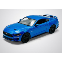 DDA DDA6-79352 2018 MUSTANG GT METALLIC BLUE RIGHT HAND DRIVE  SFRAGISMENO SEALED BODY 1/24 SCALE DIECAST
