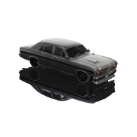 DDA DDA2490 1969 FORD XW CUSTOM INFERNO SATIN BLACK AND CARBON FIBRE LOOK BONNET FULLY DETAILED OPENING DOORS BONNET AND BOOT 1/24 SCALE DIECAST MODEL