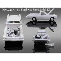 DDA DDA244K FORD FALCON XW STANDARD UTE SEALED BODY OPENING TAILGATE AND BONNET 1/24 SCALE PLASTIC MODEL KIT